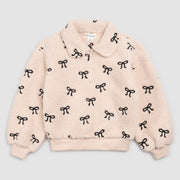 Miles the Label Sherpa Half-Zip Pull-Over - Bows