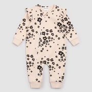 Miles the Label Bold Flower Print on Almond Playsuit