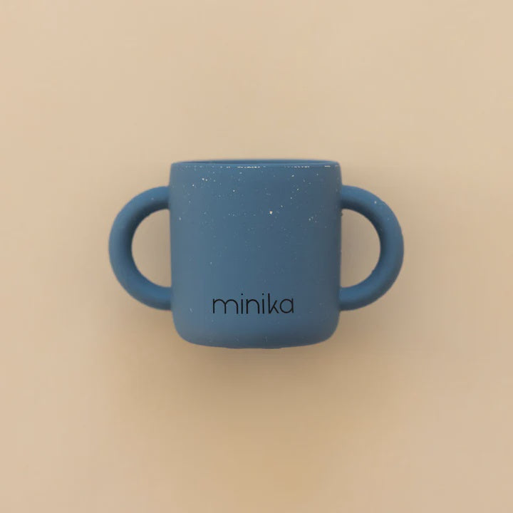 Minika Silicone Learning Cup with Handles - Indigo