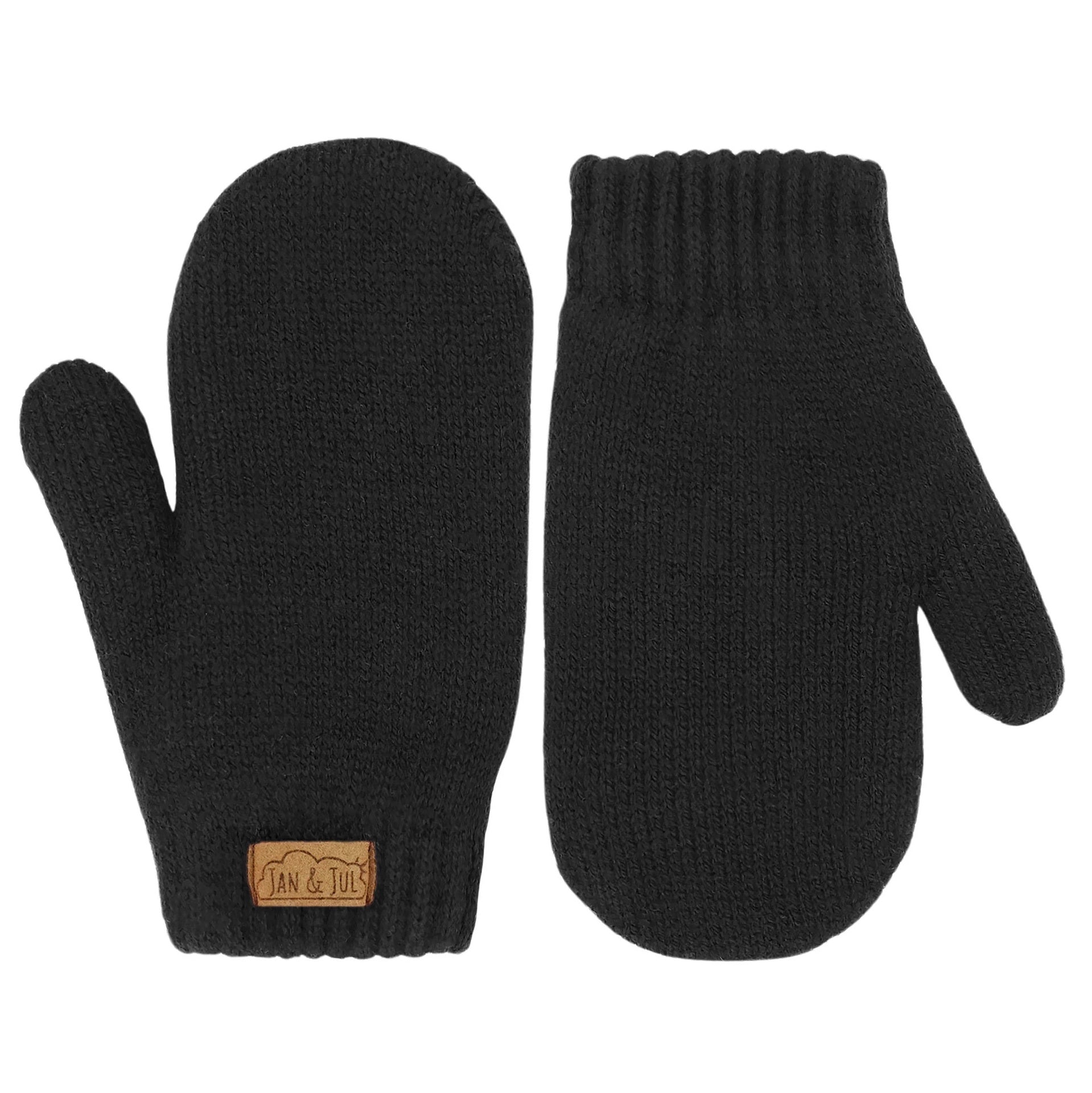 Jan & Jul Mittens - Jet Black