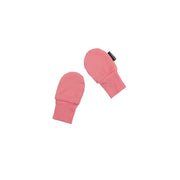 Ribbed Bamboo Non-Scratch Mittens - Candy Pink