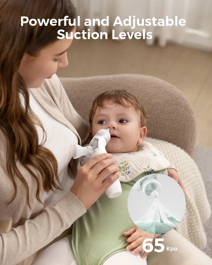 Momcozy BreezyClear 2-in-1 Spray & Suction Electric Nasal Aspirator