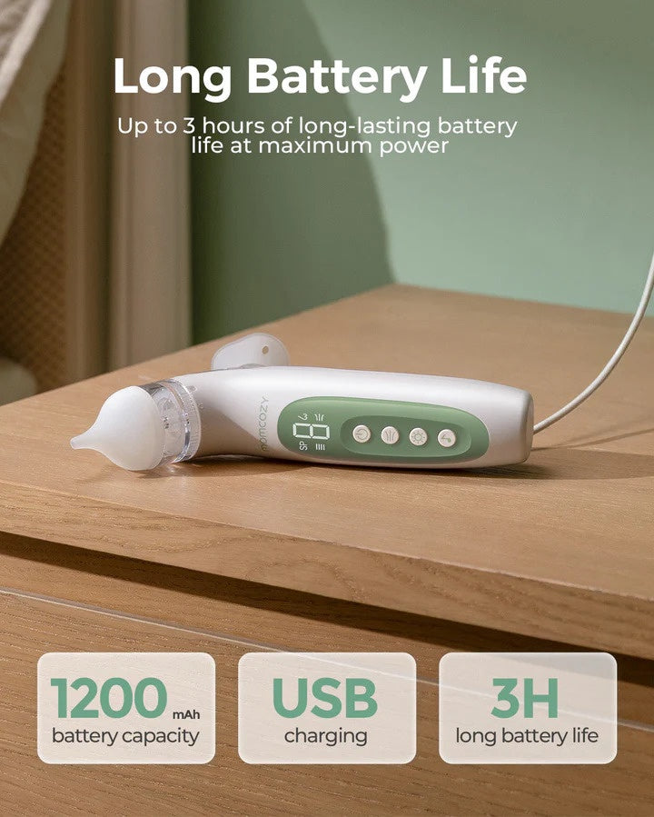 Momcozy BreezyClear 2-in-1 Spray & Suction Electric Nasal Aspirator