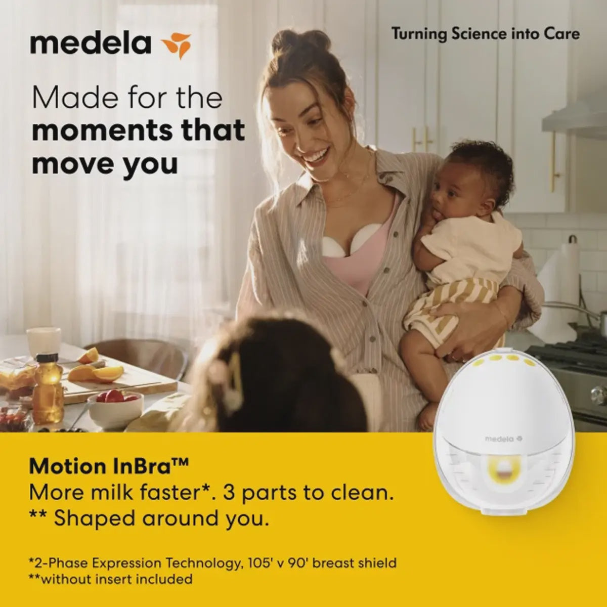 Medela Motion  InBra Double Electric Breast Pump with Bag