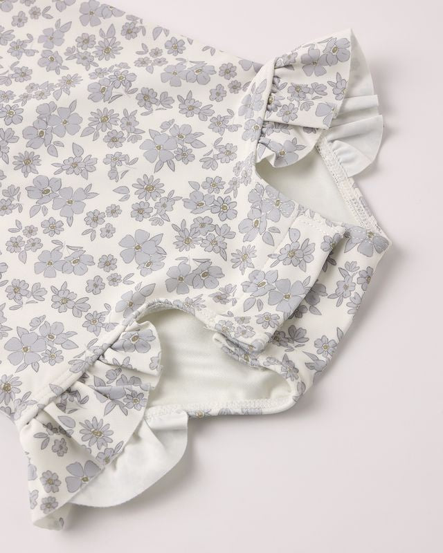 Quincy Mae Olivia Rashguard - Blue Floral