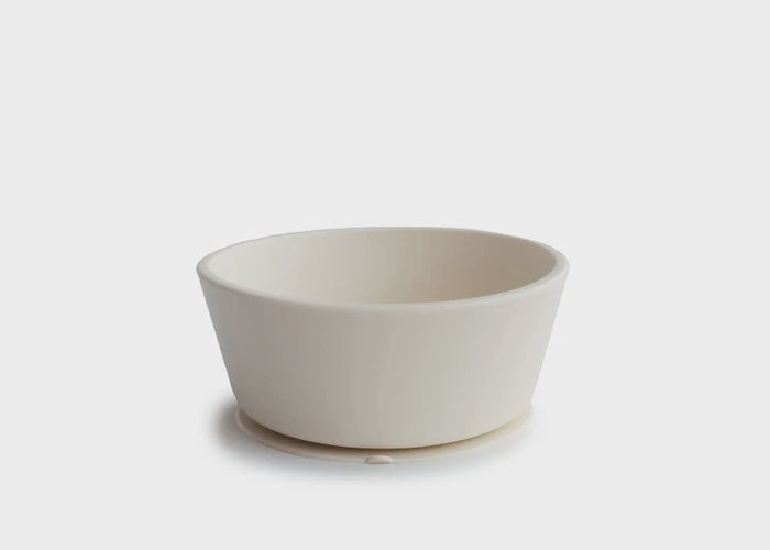 Mushie Silicone Suction Bowl - Ivory
