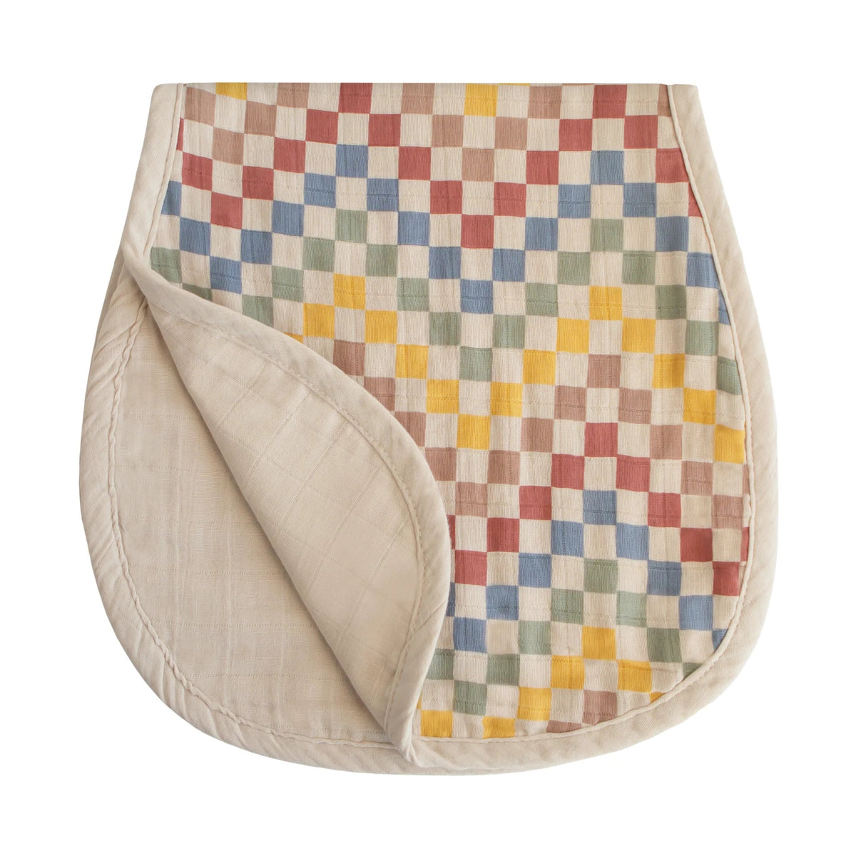 Mushie Organic Cotton Muslin Burp Cloth 2-pack