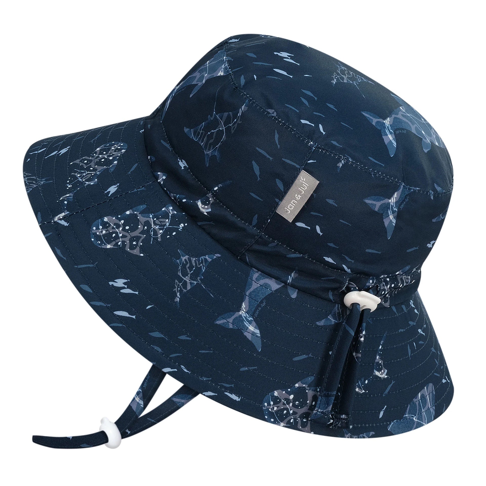 Jan & Jul Aqua-Dry Bucket Hat - Navy Whale Play