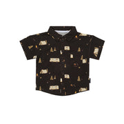 S/S Baggy Polo Shirt - Night Camp