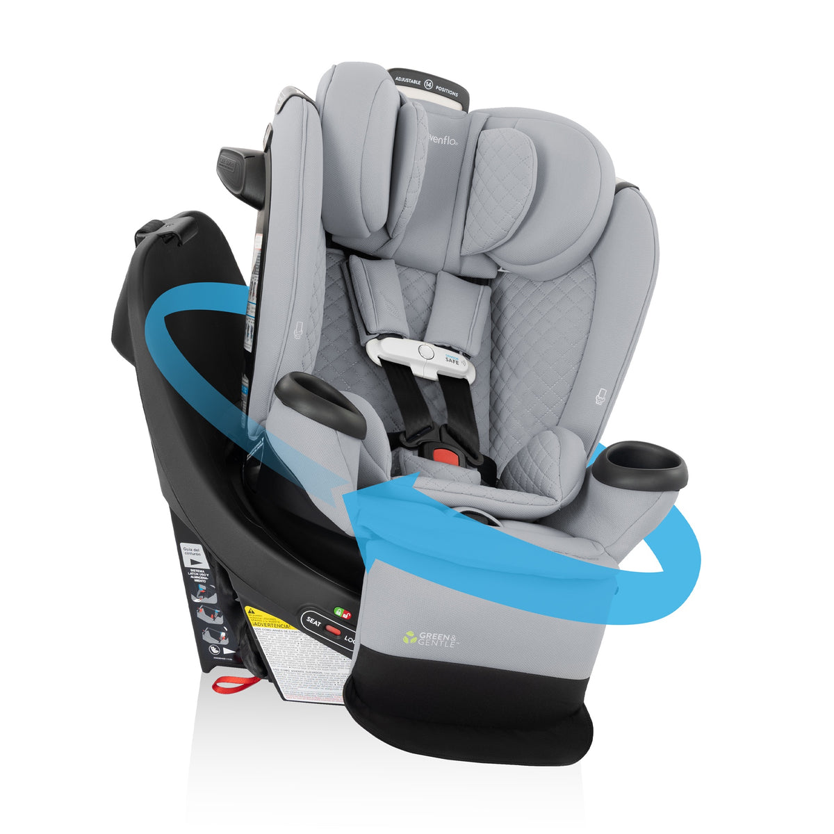 Evenflo Gold Revolve360 Extend All-In-One Rotational Car Seat with Sensorsafe