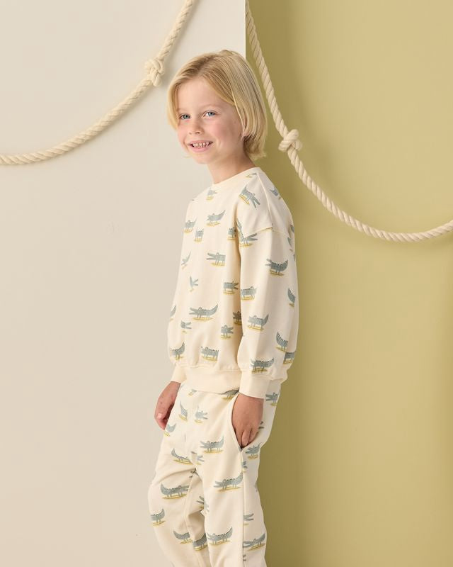 Rylee + Cru Relaxed Sweatshirt - Alligators