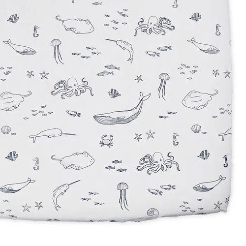 Stokke Sleepi V3 Bed Fitted Sheet Pehr - Life Aquatic