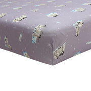 Crib Sheet - Penguins (Periwinkle)