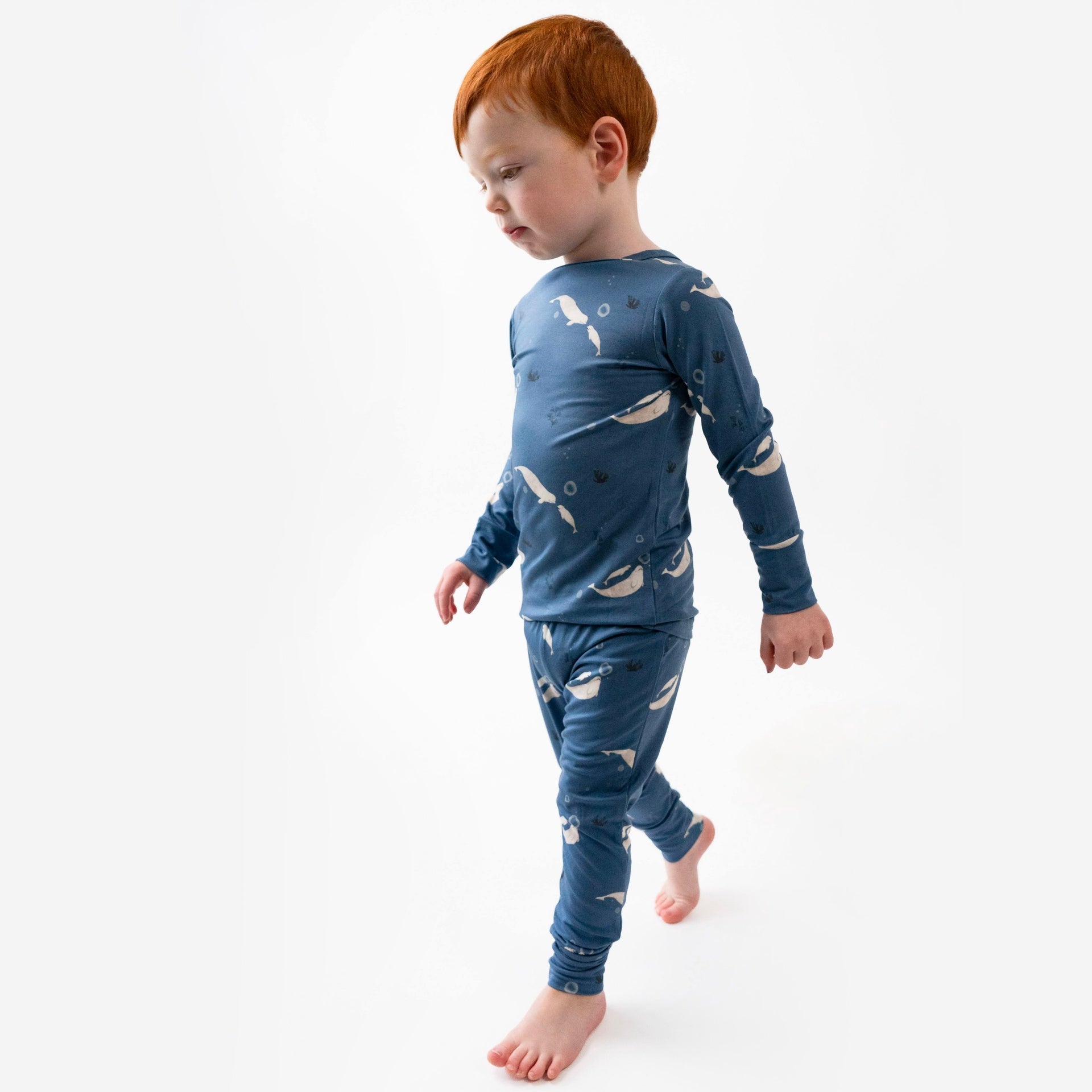 Long Sleeve PJ Set - Belugas