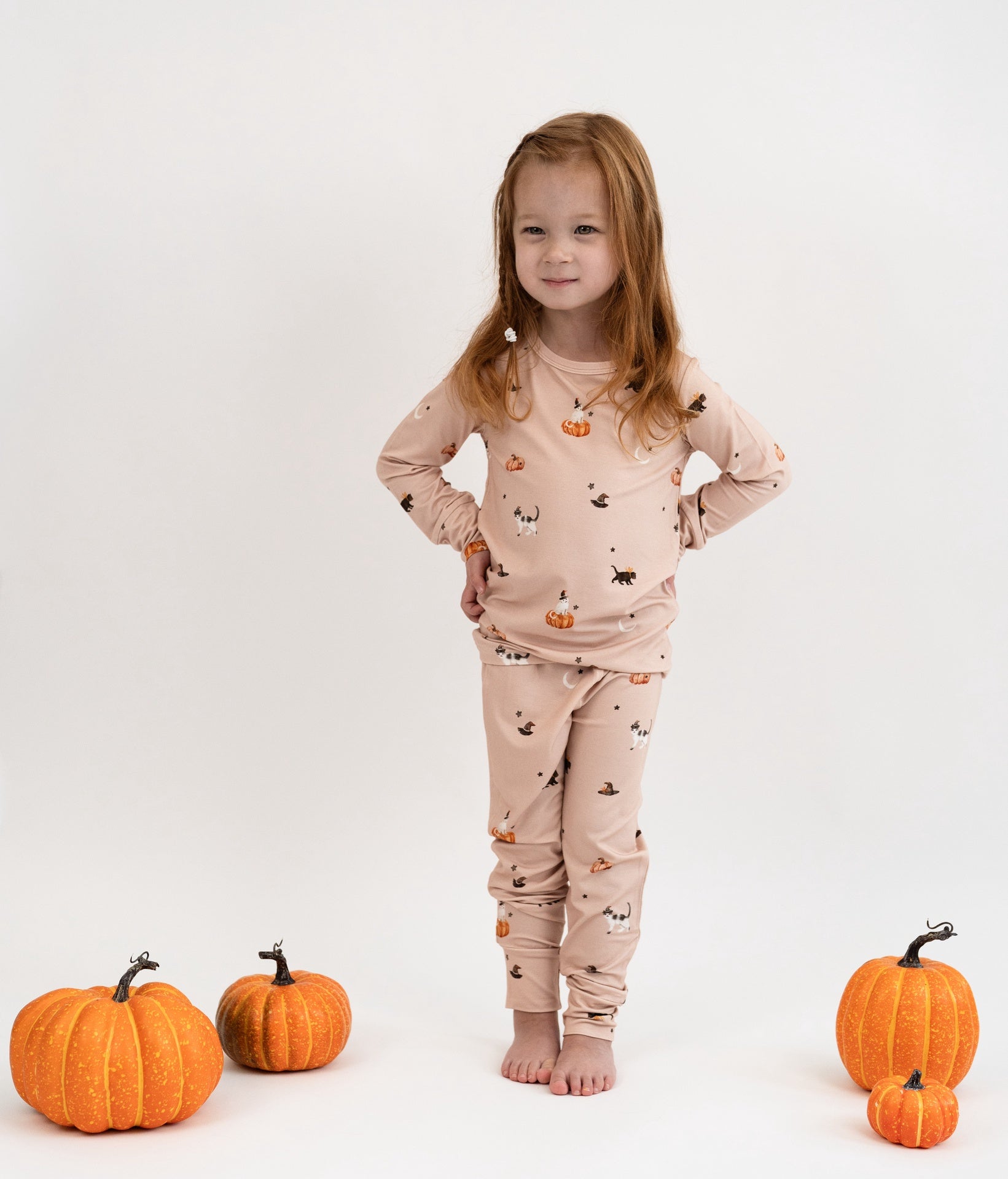 L/S PJ Set - Witch Cats