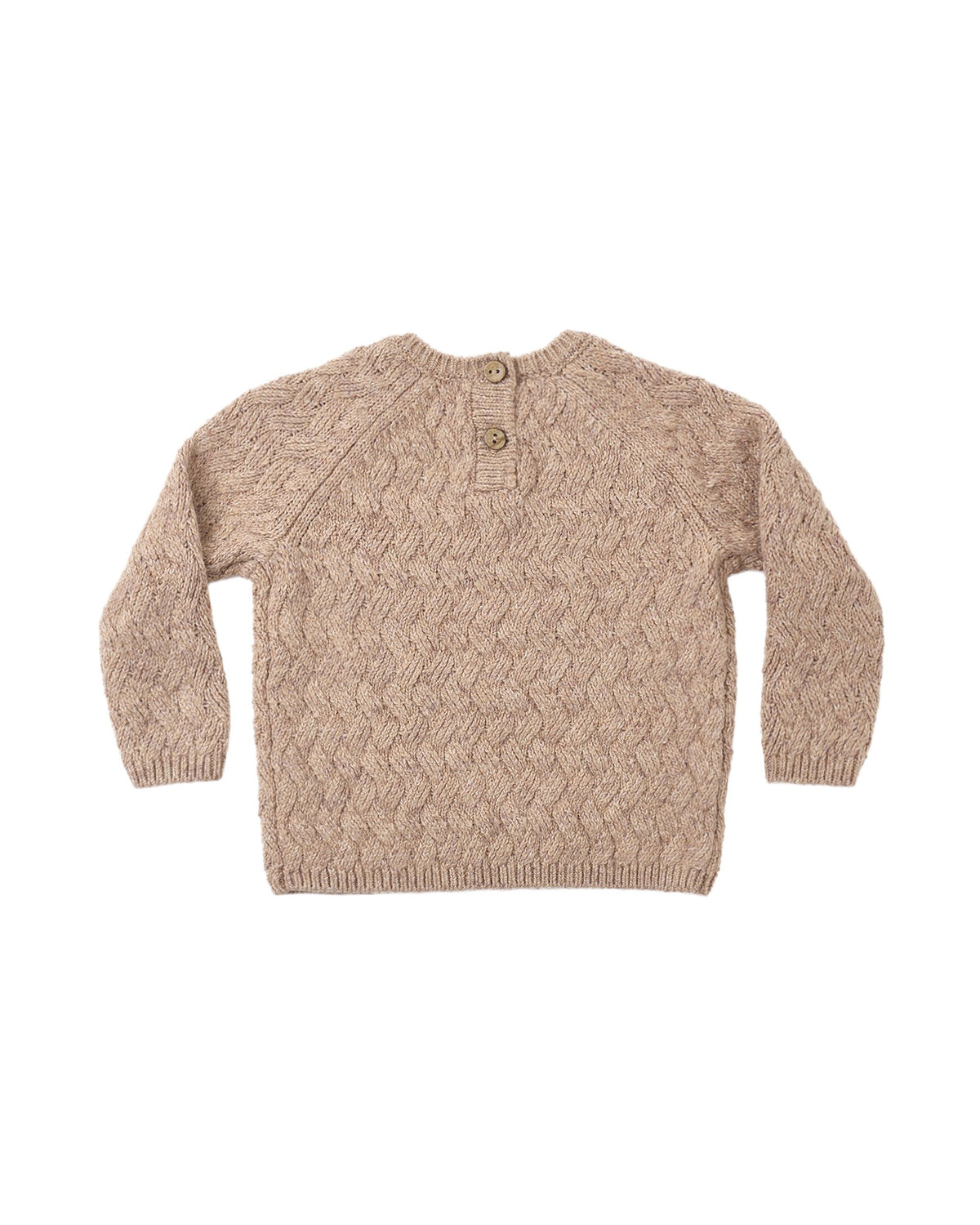 Quincy Mae Knit Sweater - Heather Almond