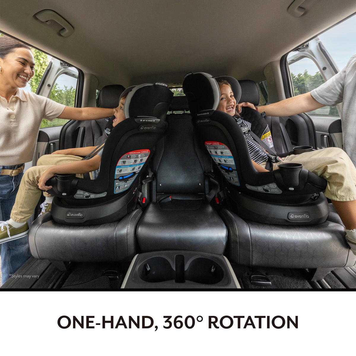 evenflo Gold Revolve360 Slim 2-in-1 Rotational Car Seat with SensorSafe