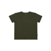 Ribbed Bamboo Men's Pocket Tee - Forest Green
