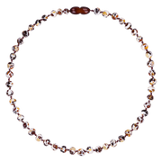 Amberos Baltic Amber Round Mosaic Necklace
