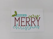 Lovely Paper Design Very Merry Christmas Card