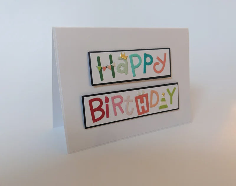 Lovely Paper Design Happy Birthday Party Card