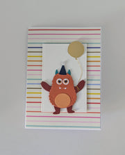 Lovely Paper Design Monster Birthday Card