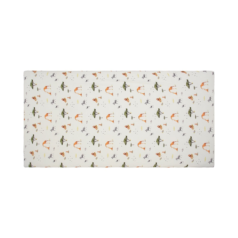 Bamboo Crib Sheet - Safari