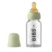 BIBS Baby Glass Bottle Latex Nipple Complete Set - Sage