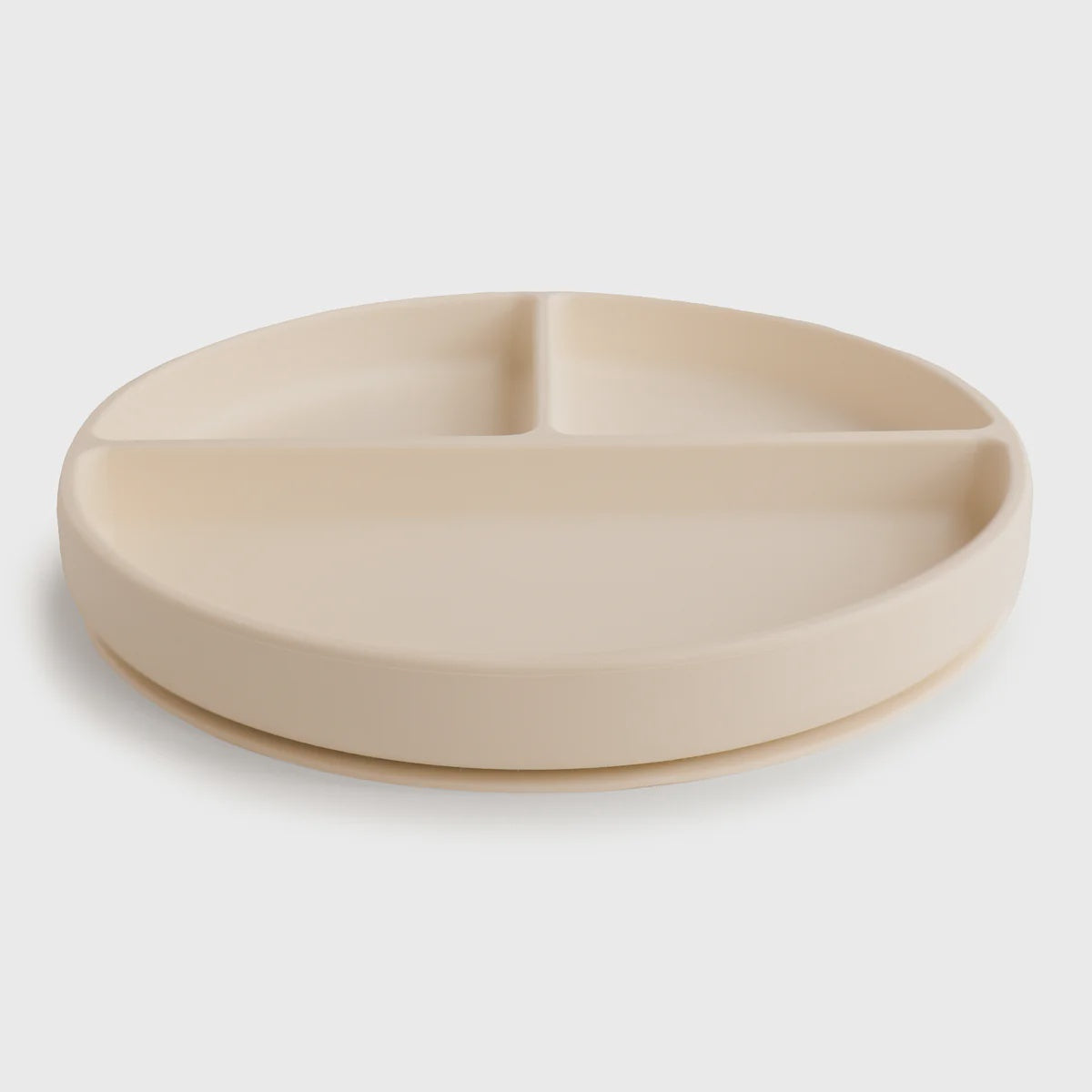 Mushie Divided Suction Plate - Shifting Sand