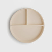 Mushie Divided Suction Plate - Shifting Sand