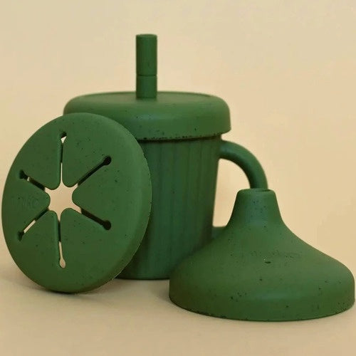 Minika Stainless and Silicone 3-in-1 Cup