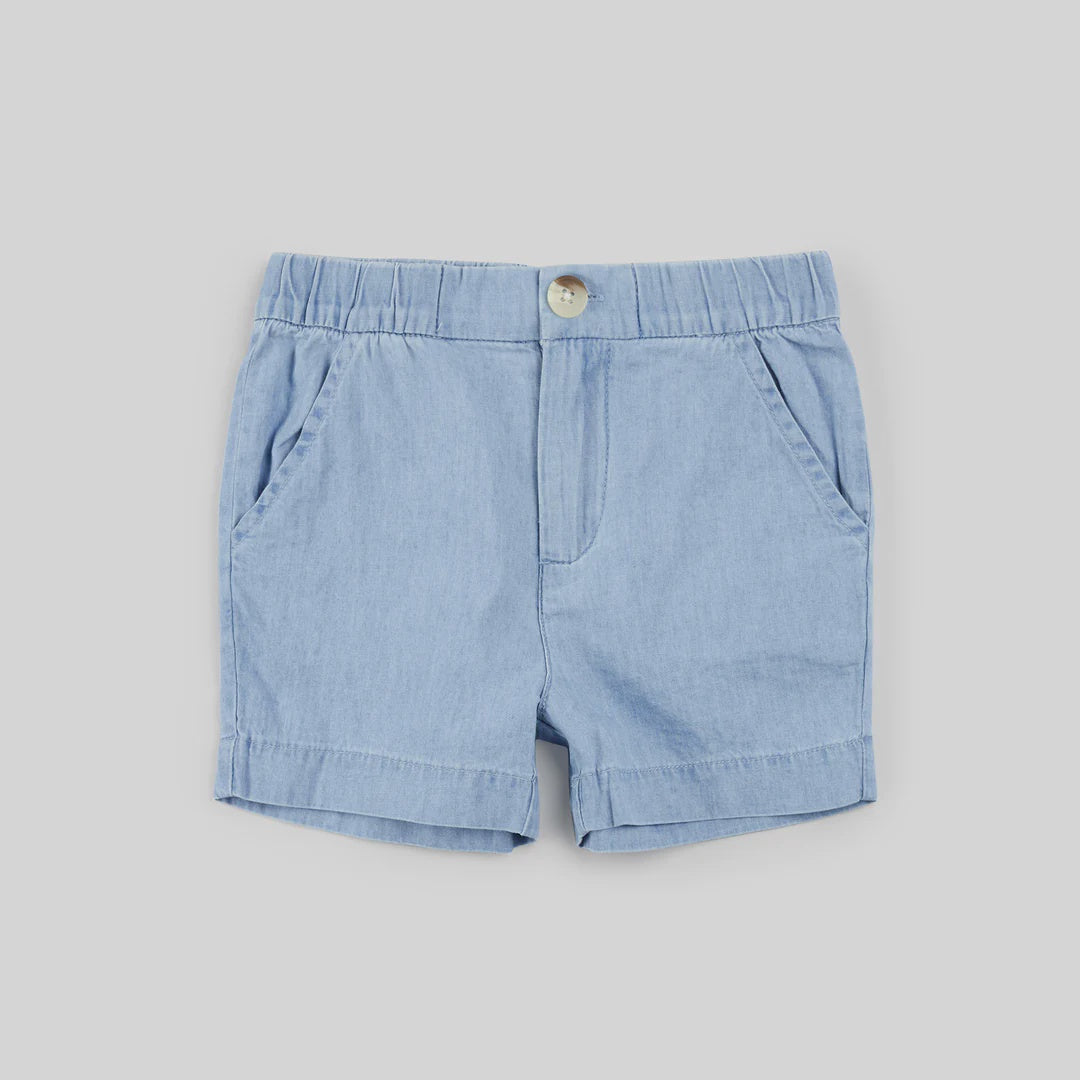 Miles The Label Sky Chambray Shorts