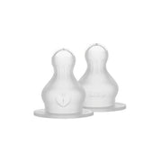 BIBS Baby Bottle Nipples Round Silicone 2 Pack
