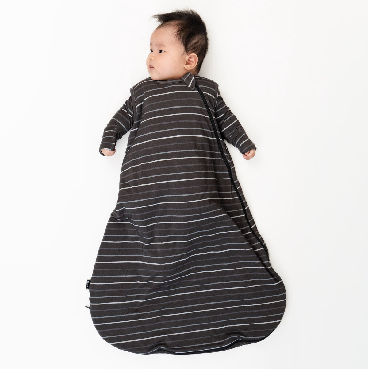 1.0 TOG Bamboo Sleep Sack - Charcoal Stripes