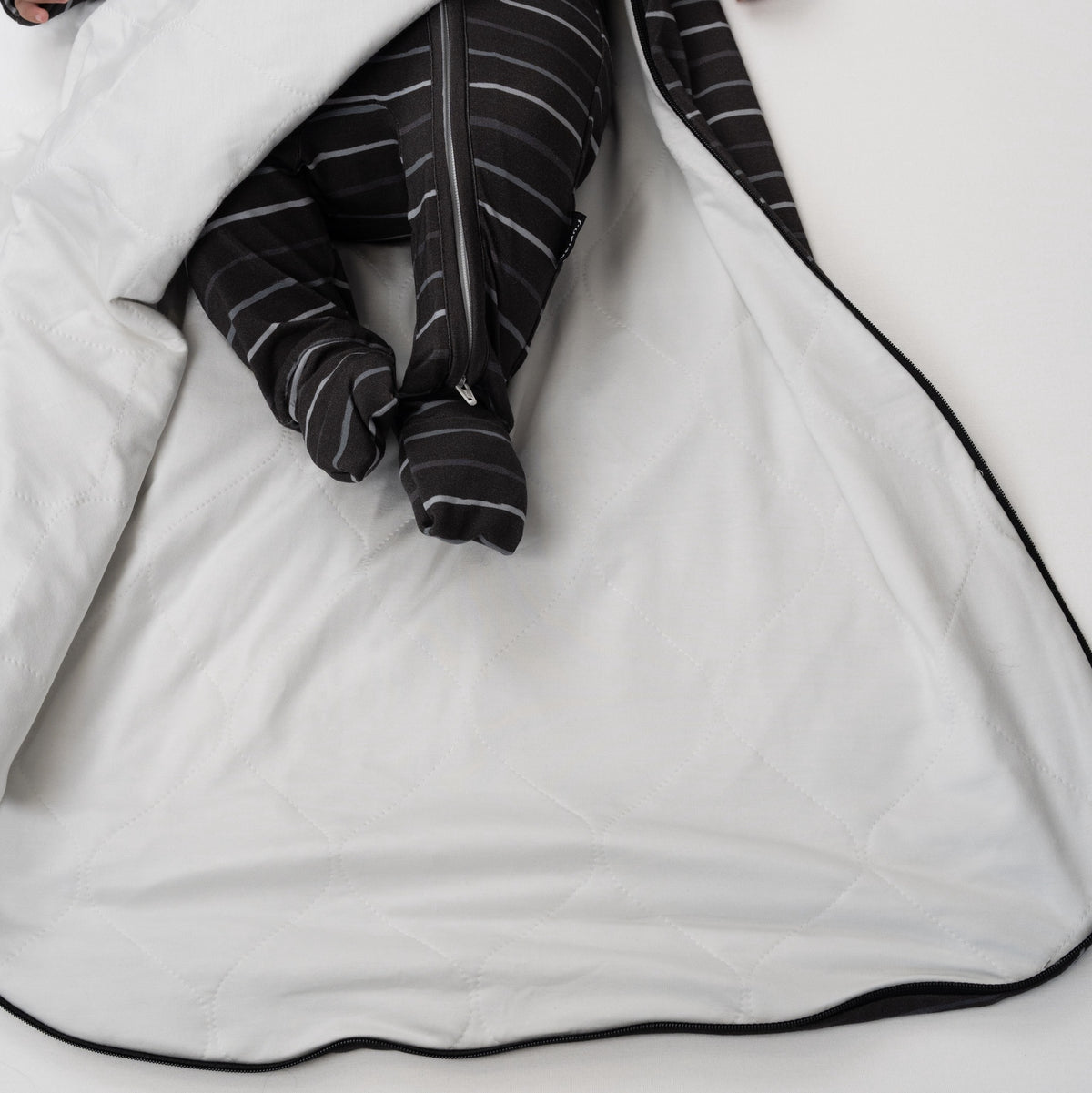 1.0 TOG Bamboo Sleep Sack - Charcoal Stripes