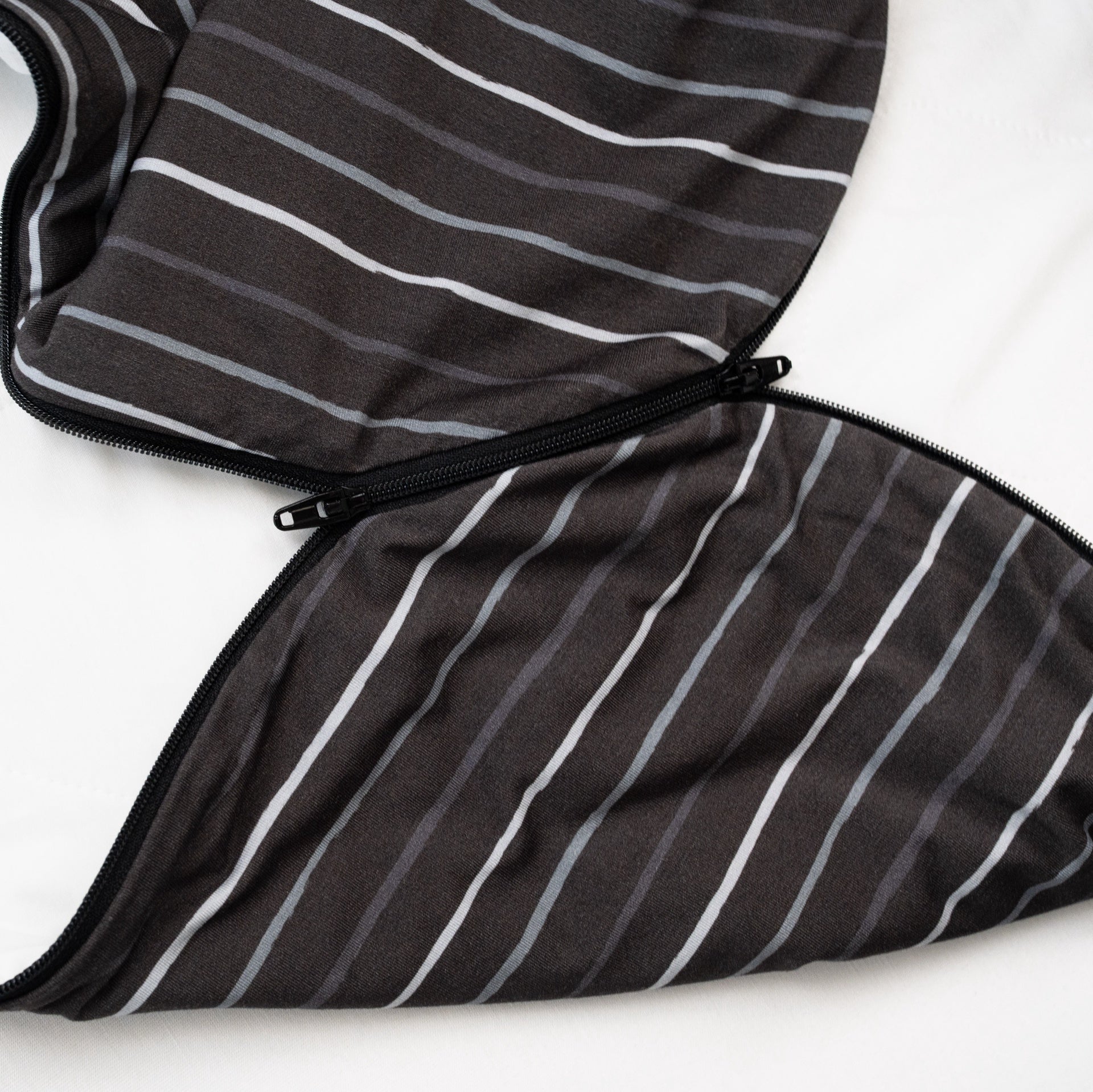 1.0 TOG Bamboo Sleep Sack - Charcoal Stripes