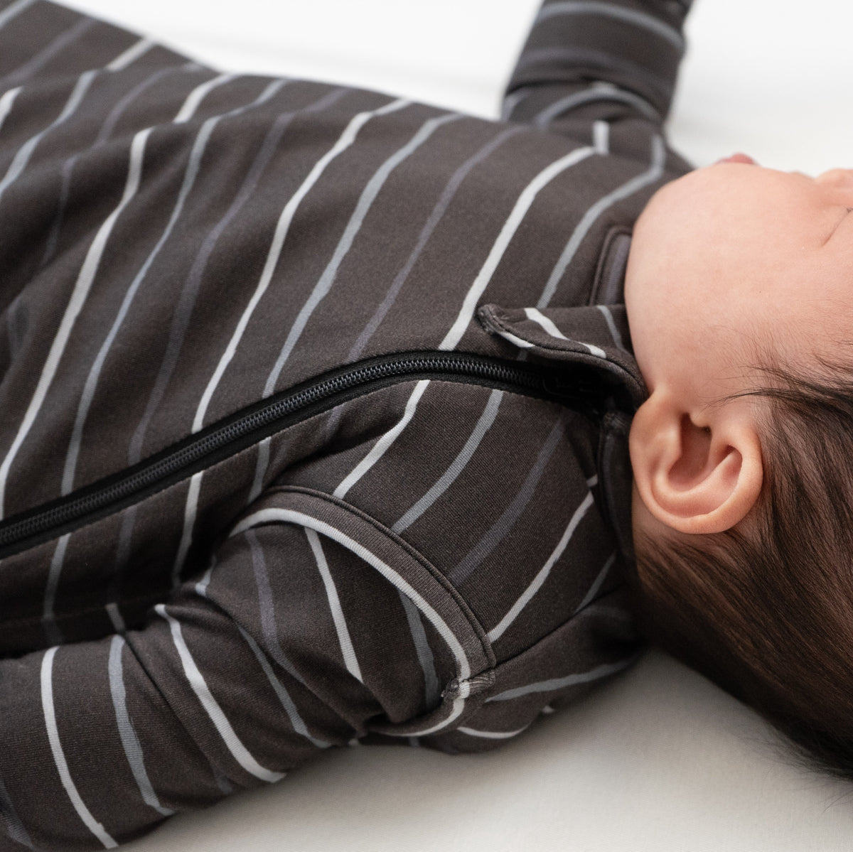 1.0 TOG Bamboo Sleep Sack - Charcoal Stripes