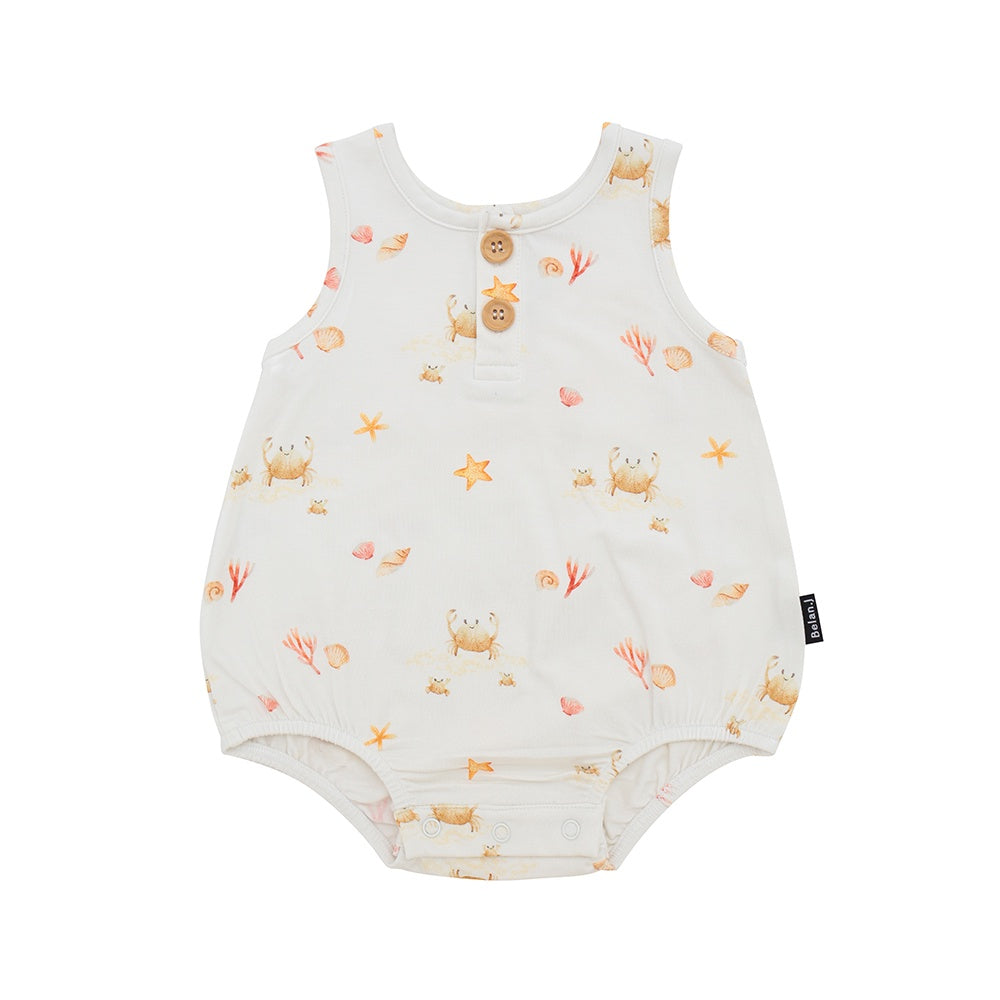 Sleeveless Bubble Onesie - Seaside