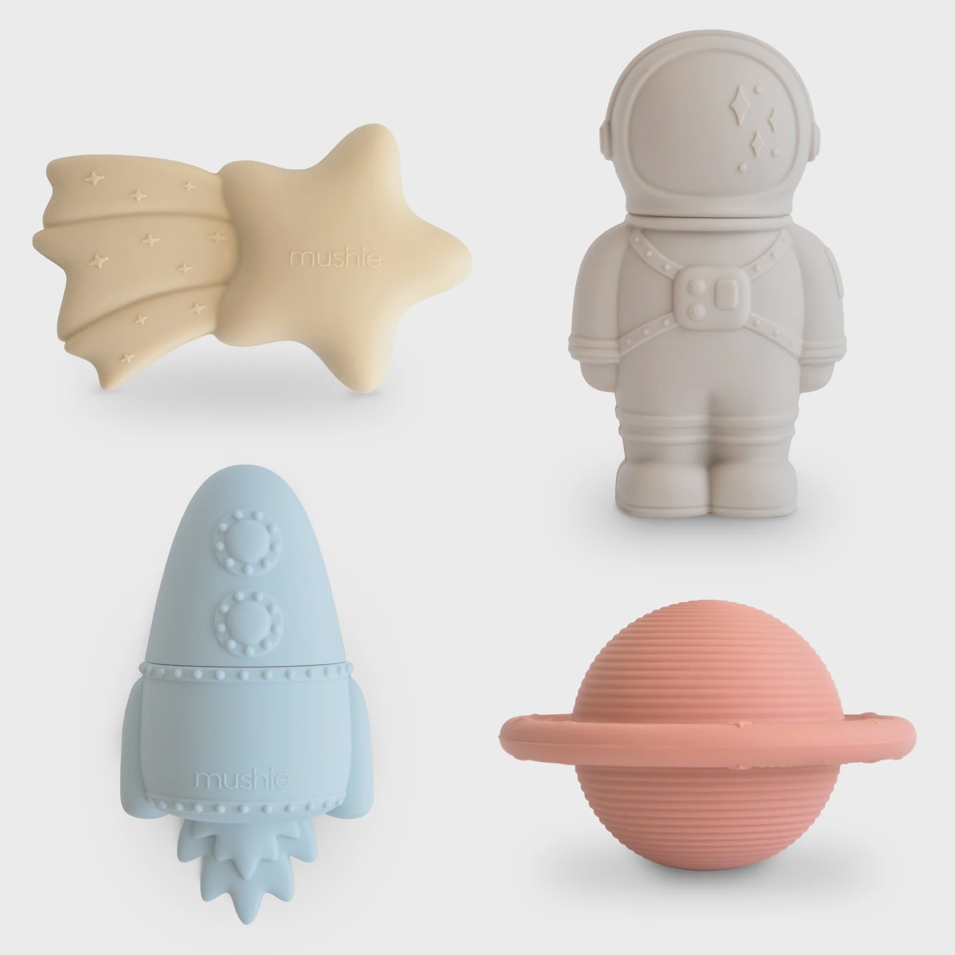 Mushie Mold Free Bath Play Set 4 pack