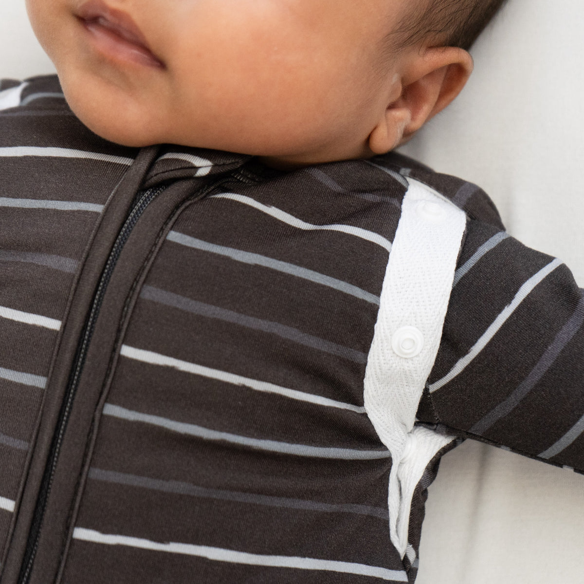 1.0 TOG Convertible Swaddle Sack - Charcoal Stripes