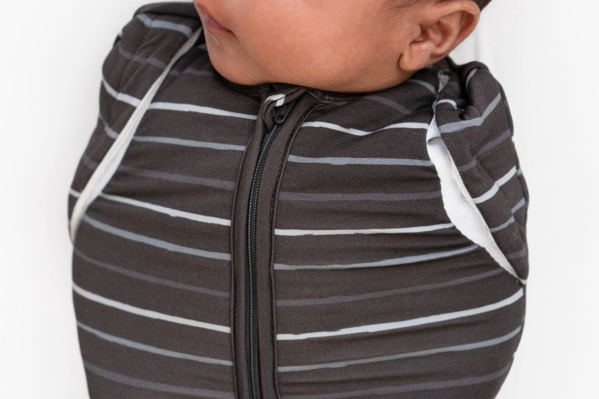 1.0 TOG Convertible Swaddle Sack - Charcoal Stripes