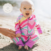 Honeysuckle Swim Sunsuit - Swirl Power