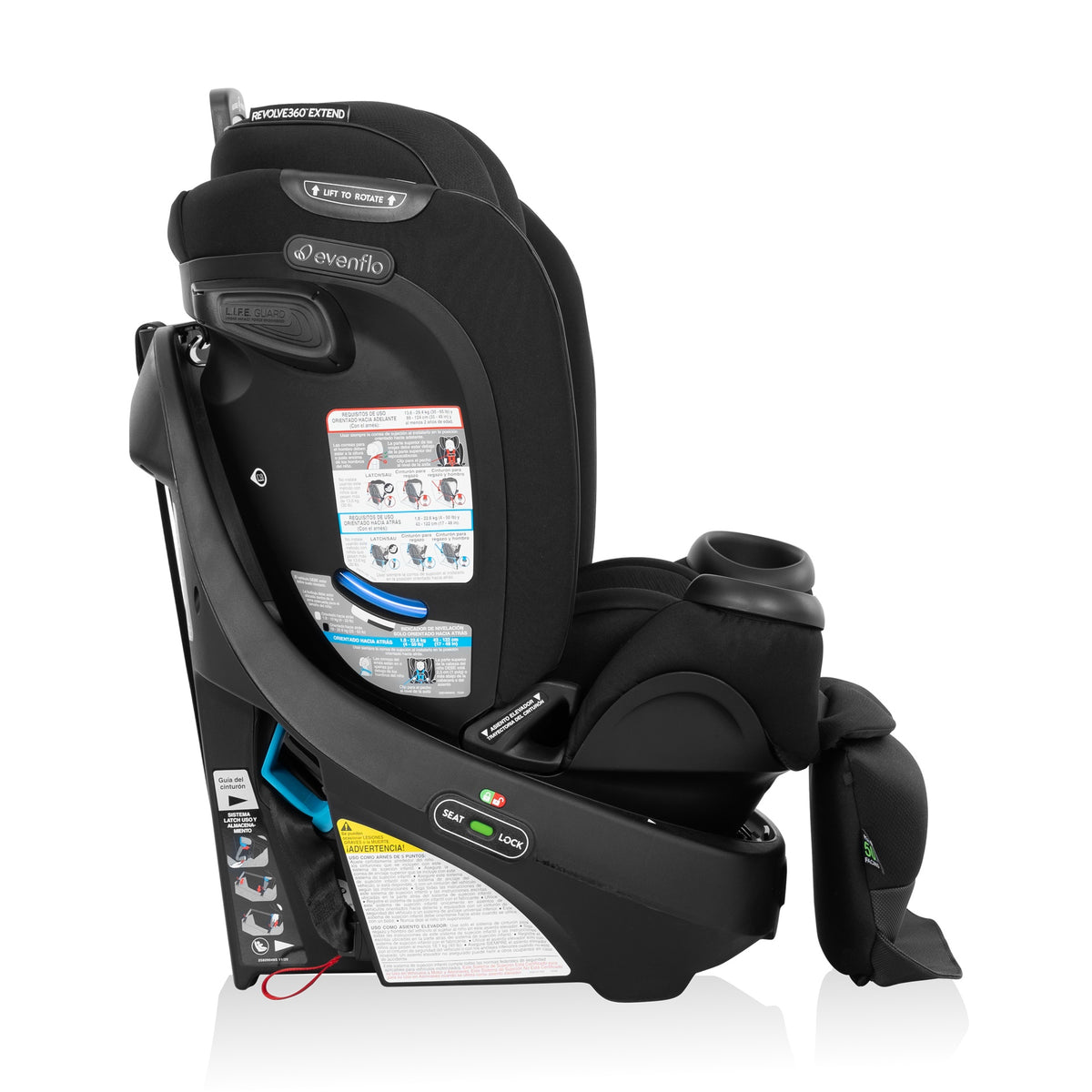 Evenflo Gold Revolve360 Extend All-In-One Rotational Car Seat with Sensorsafe