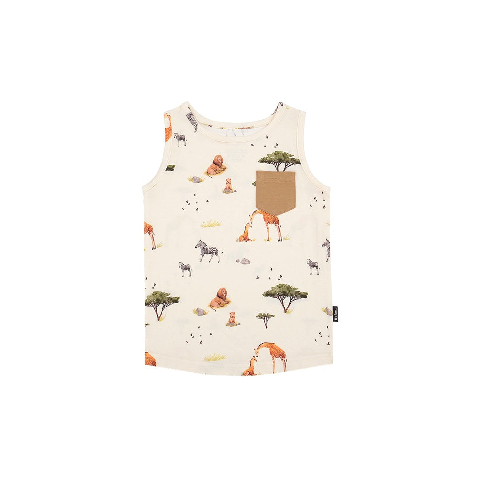 Pocket Tank Top - Safari (w/ Desert Pocket)