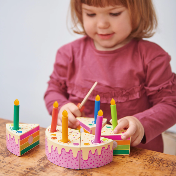 Tender Leaf Rainbow Birthday Cake