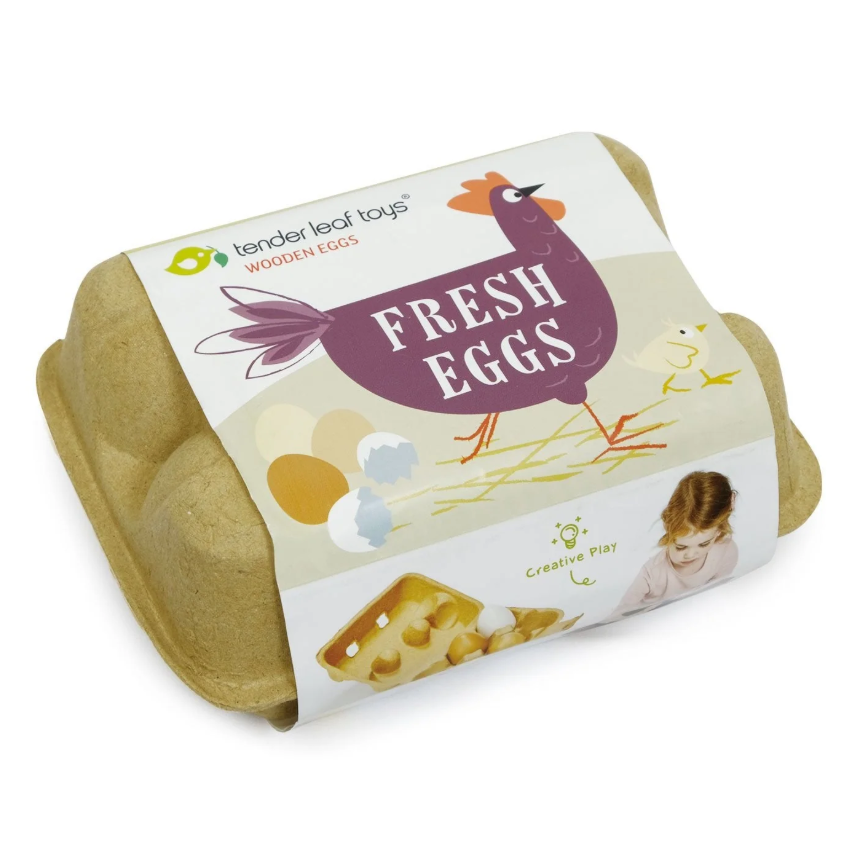 Tender Leaf Wooden Eggs