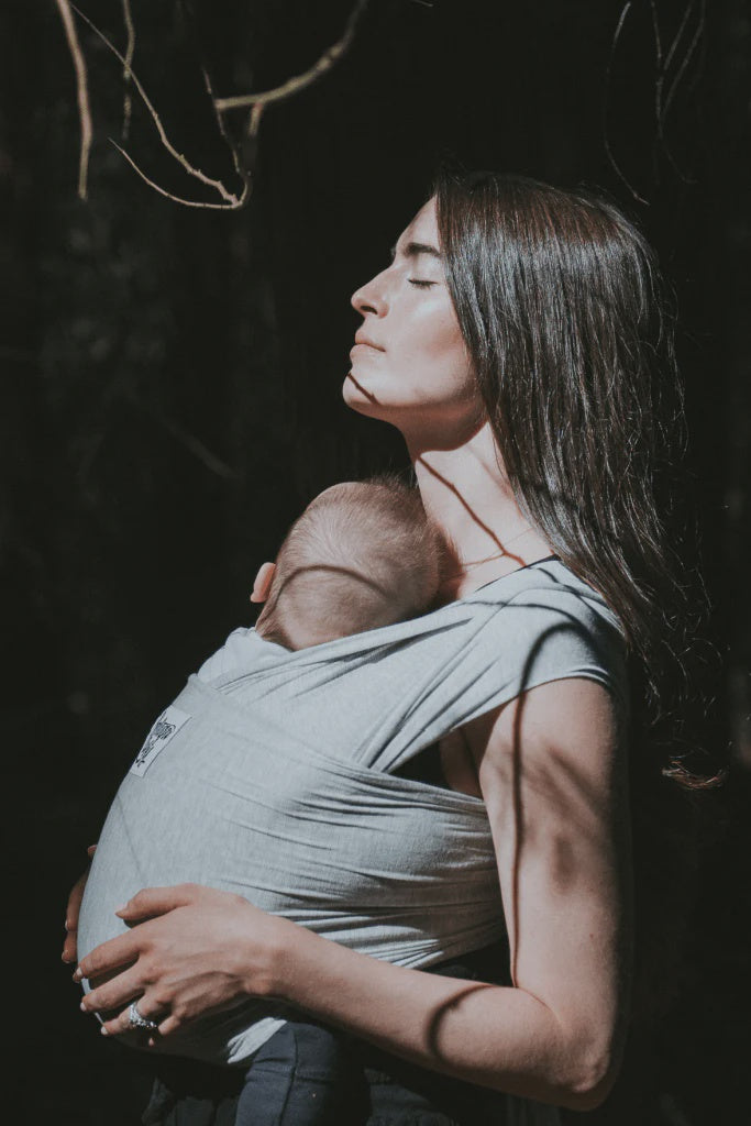 Beluga Baby Carrier Wrap - Rachel (Light Grey Heather)