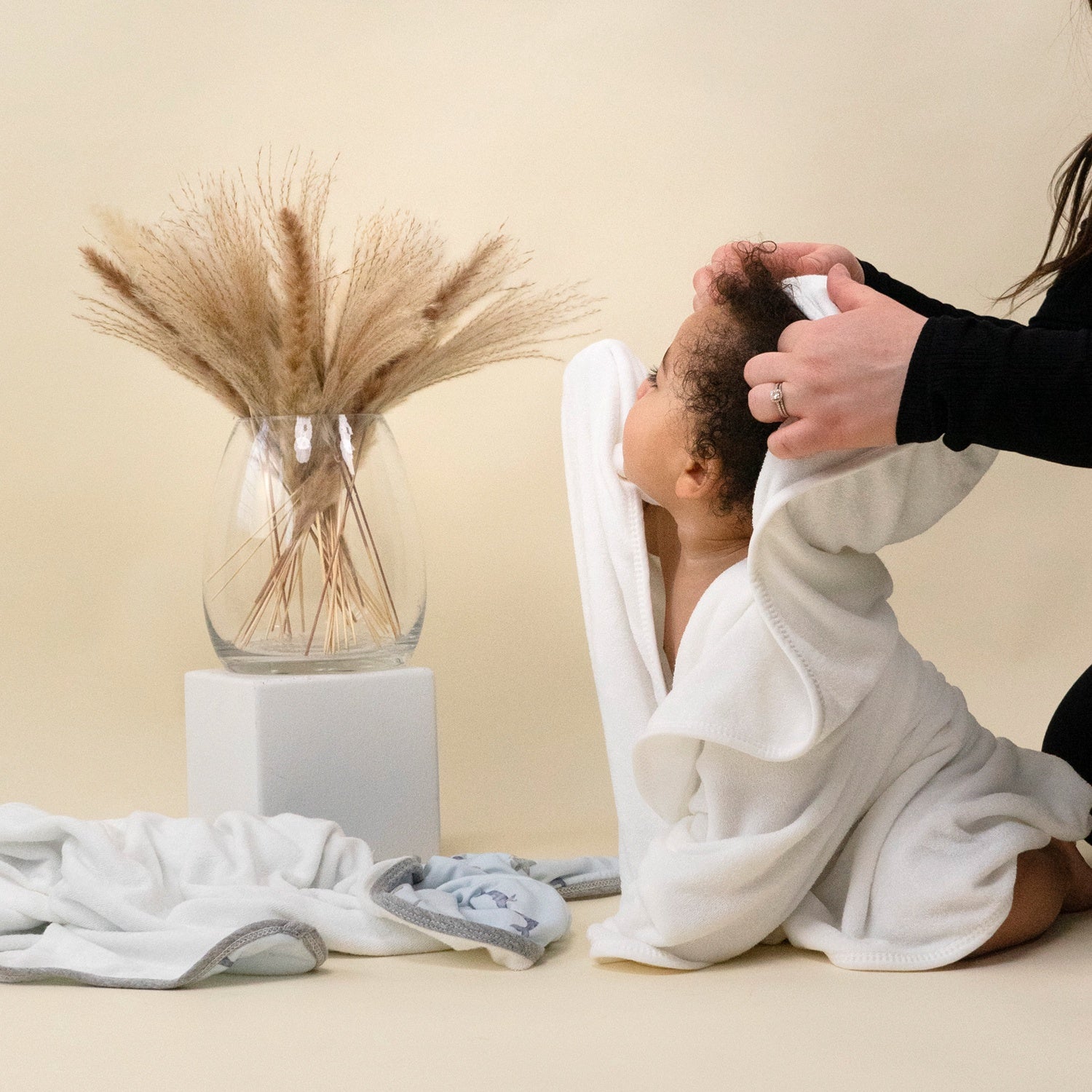 Bamboo Terry Extra Soft Hooded Towel - White