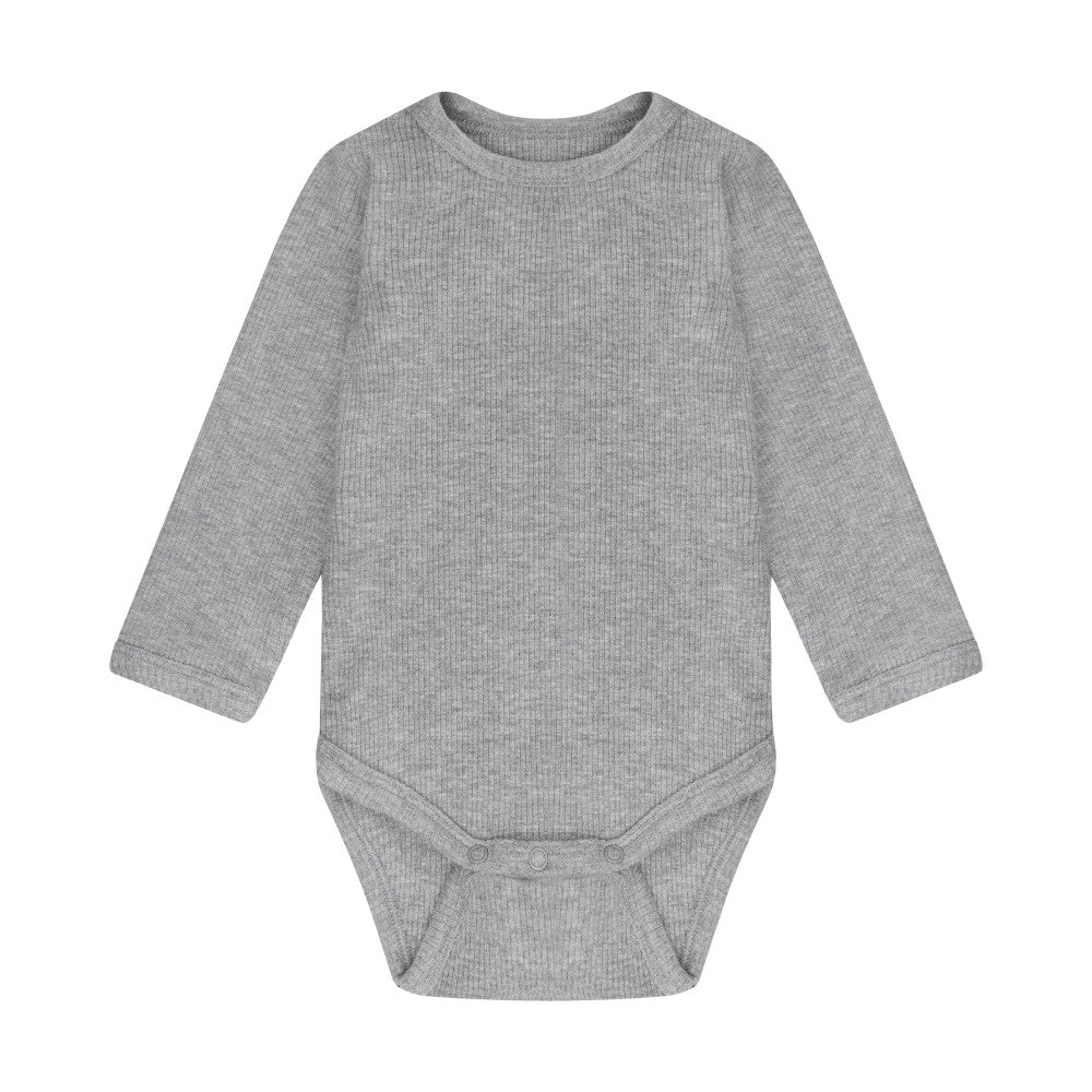 Fixoni Infant Long Sleeve Bodysuit - Gray Flint Melange