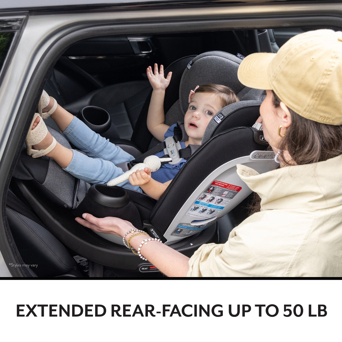 Evenflo Gold Revolve360 Extend All-In-One Rotational Car Seat with Sensorsafe